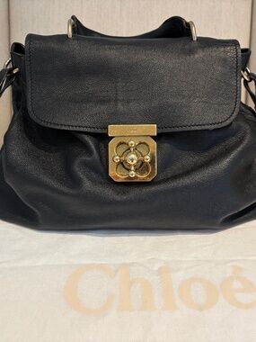 Chloe Elsie Black Crossbody Bag